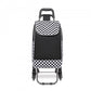 Kono 6 Wheel Push Shopping Trolley - Black
