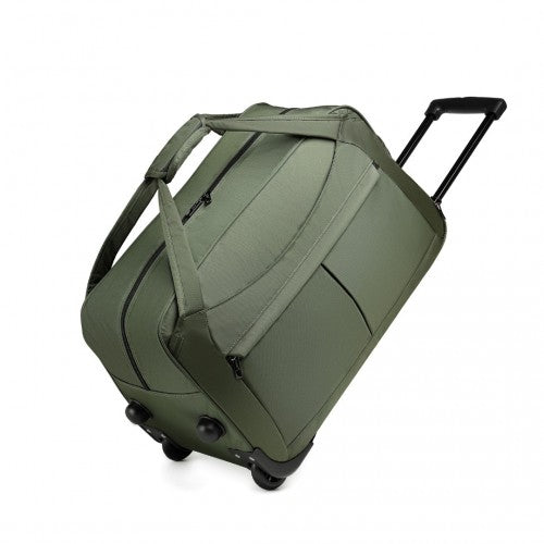 Kono Foldable Large Capacity Trolley Travel Bag - Green