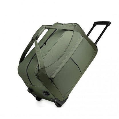Kono Foldable Large Capacity Trolley Travel Bag - Green