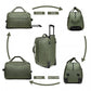 Kono Foldable Large Capacity Trolley Travel Bag - Green