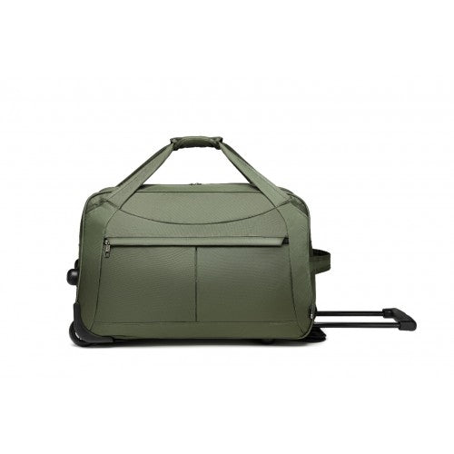 Kono Foldable Large Capacity Trolley Travel Bag - Green