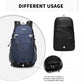 Kono Multi Functional Outdoor Hiking Backpack With Rain Cover - Navy
