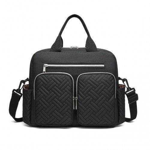 Kono Durable And Functional Changing Tote Bag - Black