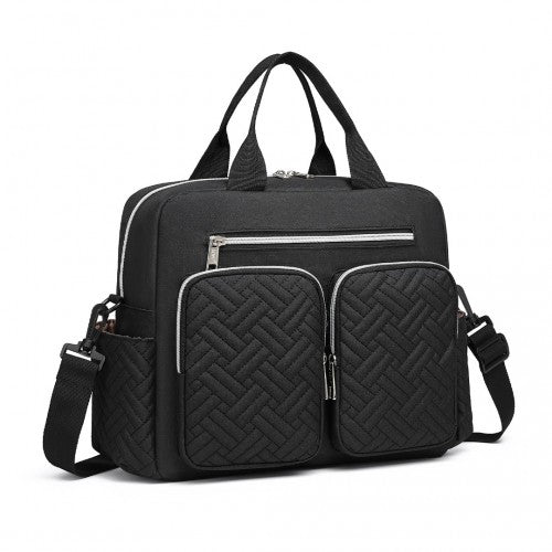 Kono Durable And Functional Changing Tote Bag - Black
