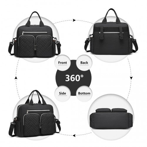 Kono Durable And Functional Changing Tote Bag - Black