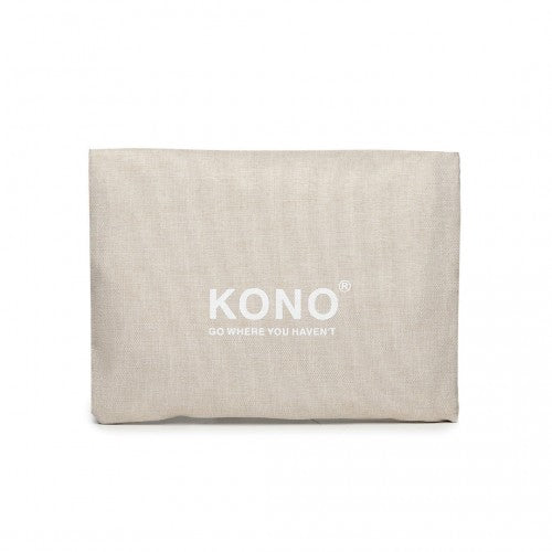 Kono Foldable Waterproof Storage Travel Handbag - Beige