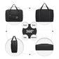 Kono Foldable Waterproof Storage Travel Handbag - Black