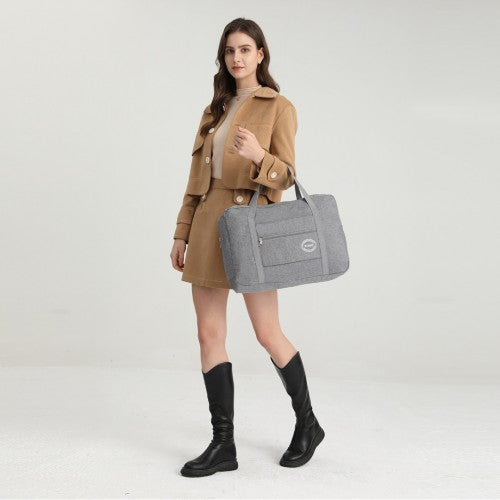 Kono Foldable Waterproof Storage Travel Handbag - Navy