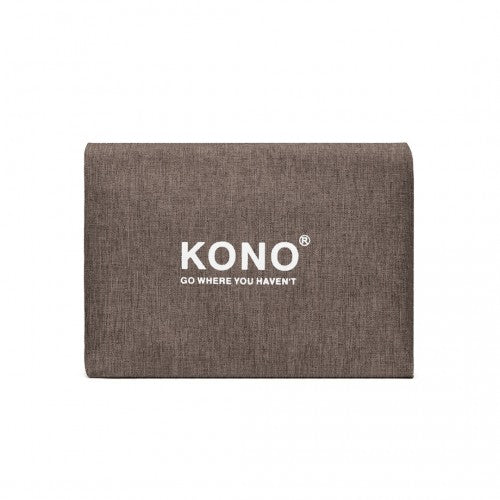 Kono Foldable Waterproof Storage Travel Handbag - Brown