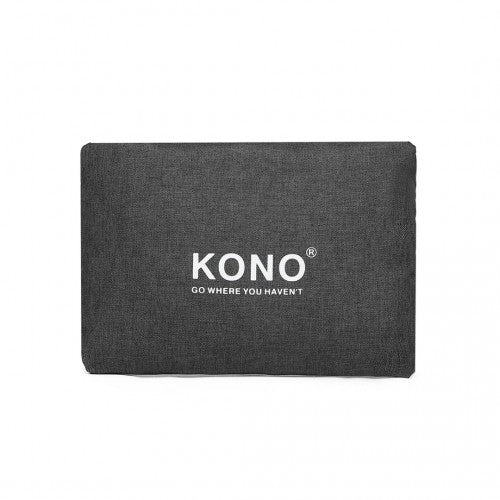 Kono Foldable Waterproof Storage Travel Handbag - Dark Grey