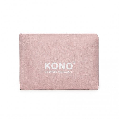 Kono Foldable Waterproof Storage Travel Handbag - Pink