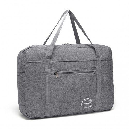 Kono Foldable Waterproof Storage Cabin Travel Handbag - Grey