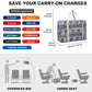 Kono Foldable Waterproof Storage Cabin Travel Handbag Elephant Print - Navy And Beige