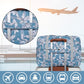 Kono Foldable Waterproof Storage Cabin Travel Handbag Flower Print - Blue