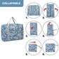 Kono Foldable Waterproof Storage Cabin Travel Handbag Flower Print - Blue