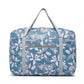 Kono Foldable Waterproof Storage Cabin Travel Handbag Flower Print - Blue