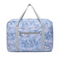 Kono Foldable Waterproof Storage Cabin Travel Handbag Print - Light Blue