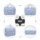 Kono Foldable Waterproof Storage Cabin Travel Handbag Print - Light Blue