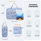 Kono Foldable Waterproof Storage Cabin Travel Handbag Print - Light Blue