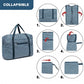 Kono Foldable Waterproof Storage Cabin Travel Handbag Striped Print - Navy