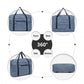 Kono Foldable Waterproof Storage Cabin Travel Handbag Striped Print - Navy