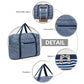 Kono Foldable Waterproof Storage Cabin Travel Handbag Striped Print - Navy