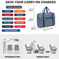 Kono Foldable Waterproof Storage Cabin Travel Handbag Striped Print - Navy