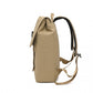 Kono PVC Coated Water-resistant Streamlined And Innovative Flap Backpack - Khaki