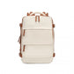 Kono Multifunctional Breathable Travel Backpack With USB Charging Port And Separate Shoe Compartment - Beige And Brown