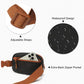 Kono Sleek And Stylish Minimalist Classic Waterproof Waist Pack - Black And Brown