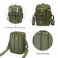 Kono Casual Small Canvas Cross Body Bag - Green