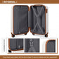 Kono 19 Inch Abs Hard Shell Suitcase Luggage - Cream