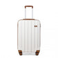 Kono 19 Inch Abs Hard Shell Suitcase Luggage - Cream