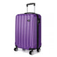 Kono Vertical Stripe Hard Shell Suitcase 19 Inch Luggage - Purple