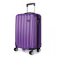 Kono Vertical Stripe Hard Shell Suitcase 19 Inch Luggage - Purple