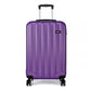 Kono Vertical Stripe Hard Shell Suitcase 19 Inch Luggage - Purple