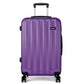 Kono Vertical Stripe Hard Shell Suitcase 28 Inch Luggage Set - Purple