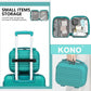 Kono 12 Inch Lightweight Hard Shell Abs Vanity Case - Teal (Green)