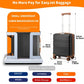 Kono ABS 16 Inch Sculpted Horizontal Design Cabin Luggage - Black And Brown