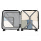 Kono ABS 16 Inch Sculpted Horizontal Design Cabin Luggage - Black