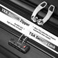 Kono ABS 16 Inch Sculpted Horizontal Design Cabin Luggage - Black