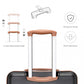 Kono Abs 20 Inch Sculpted Horizontal Design Cabin Luggage - Black And Brown