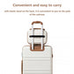 Kono 12 Inch Lightweight Hard Shell Abs Vanity Case - Cream