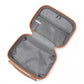 Kono Abs Sculpted Horizontal Design 4 Pcs Suitcase Set With Vanity Case - Cream