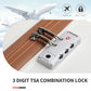 Kono Abs Sculpted Horizontal Design 4 Pcs Suitcase Set With Vanity Case - Cream