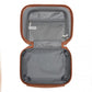 Kono 12 Inch Lightweight Hard Shell Abs Vanity Case - Grayish Blue And Brown