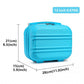 Kono 12 Inch Lightweight Hard Shell Abs Vanity Case - Blue