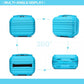 Kono 12 Inch Lightweight Hard Shell Abs Vanity Case - Blue