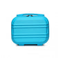 Kono 12 Inch Lightweight Hard Shell Abs Vanity Case - Blue
