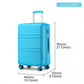Kono Abs 20 Inch Sculpted Horizontal Design Suitcase - Blue